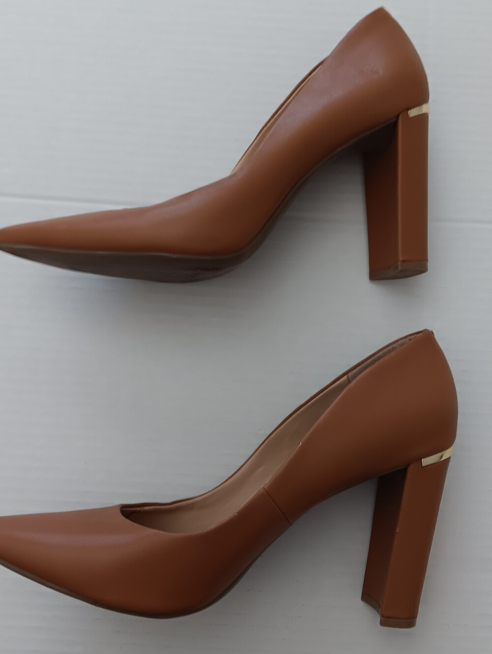 Marc NY Racee Women's Pointed Toes Brown Slip On Synthetique Pumps Sz 10M